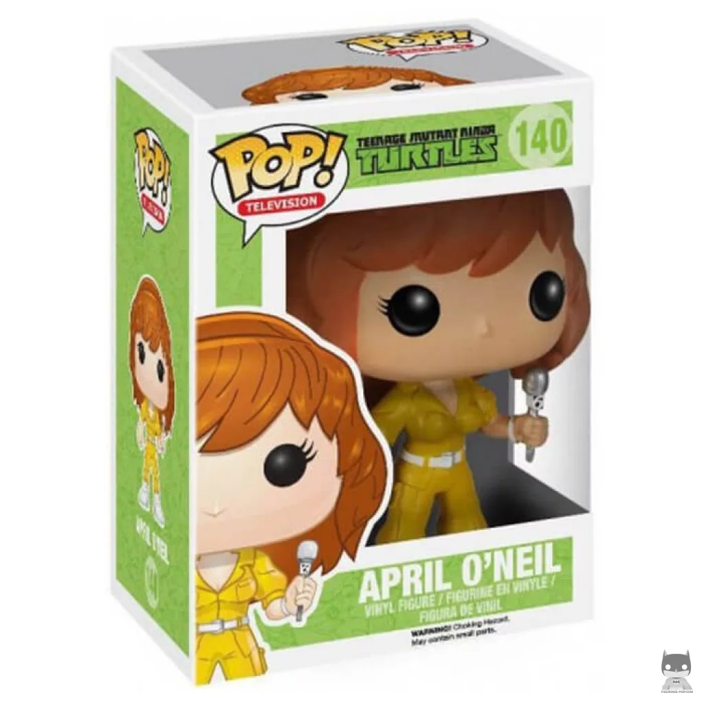 Figura Funko Pop! April O'Neil en su caja