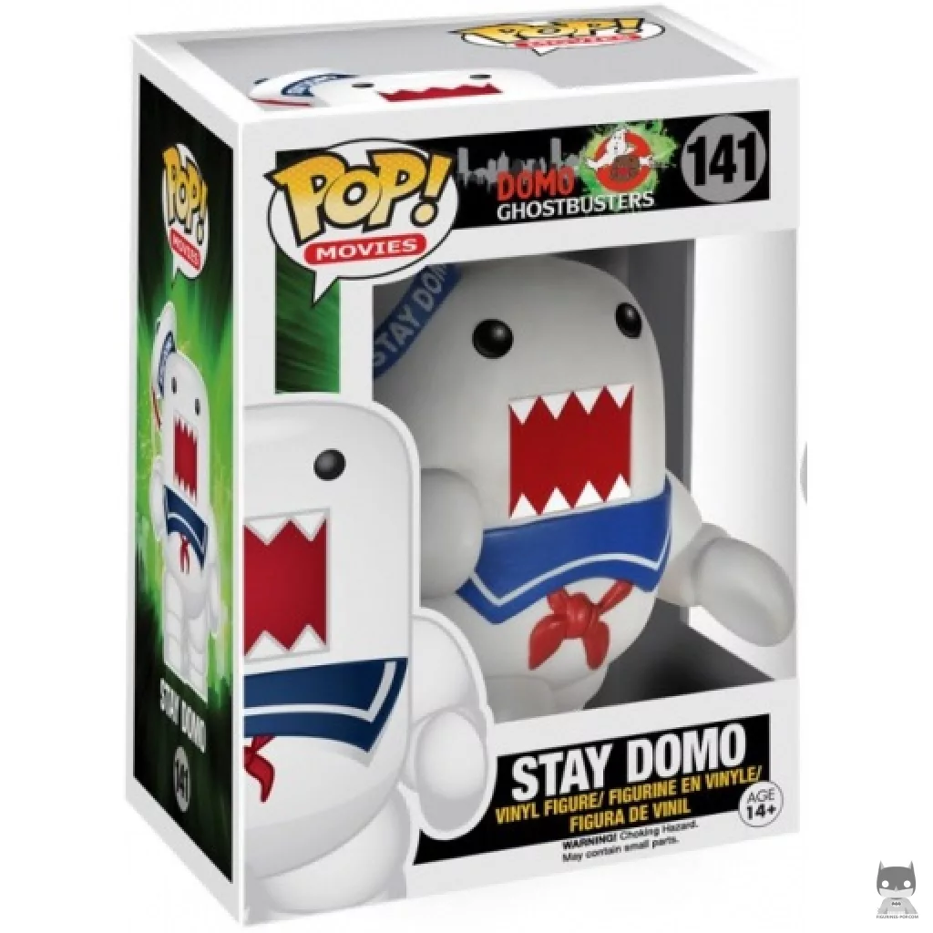Figura Funko Pop! Domo como Hombre de Malvavisco Stay Puft en su caja