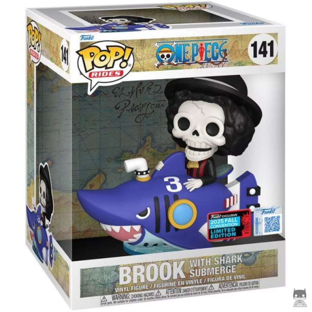 Figura Funko Pop! Brook con el Shark Submerge en su caja