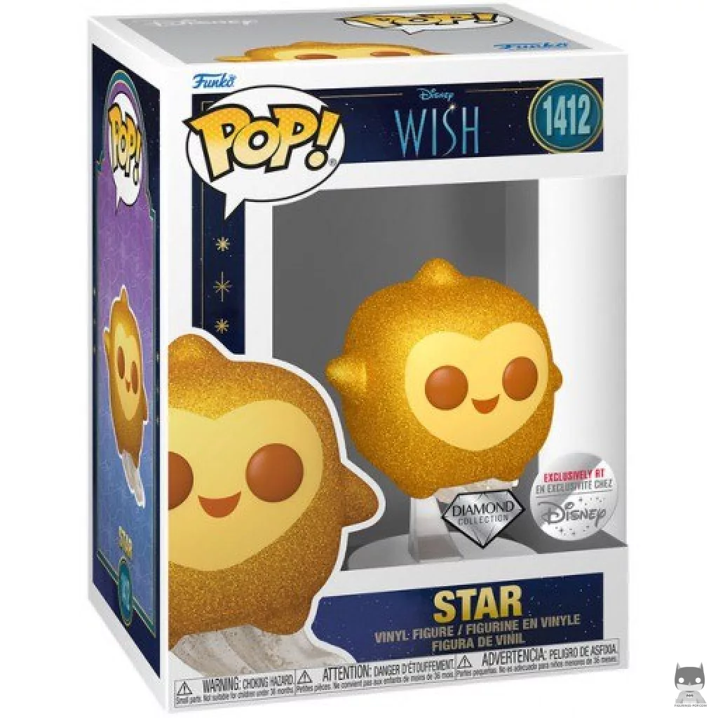 Figura Funko Pop! Estrella (Purpurina de diamante) en su caja