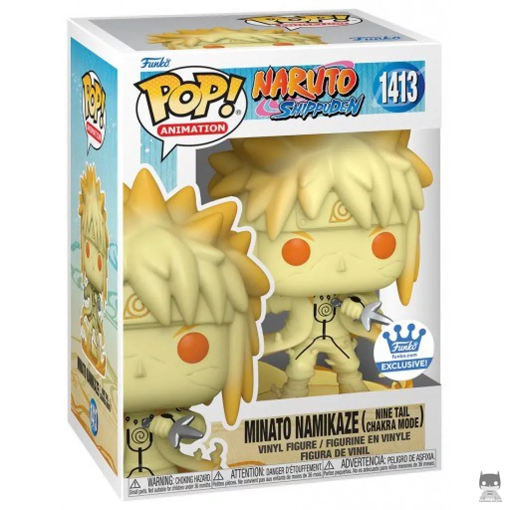 Figura Funko Pop! Minato Namikaze (Modo Chakra del Nueve Colas) en su caja