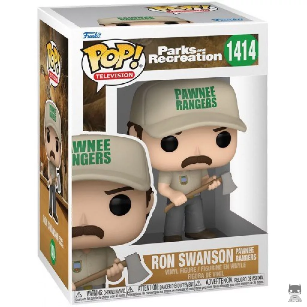 Figura Funko Pop! Ron Swanson (Diosas de Pawnee) en su caja