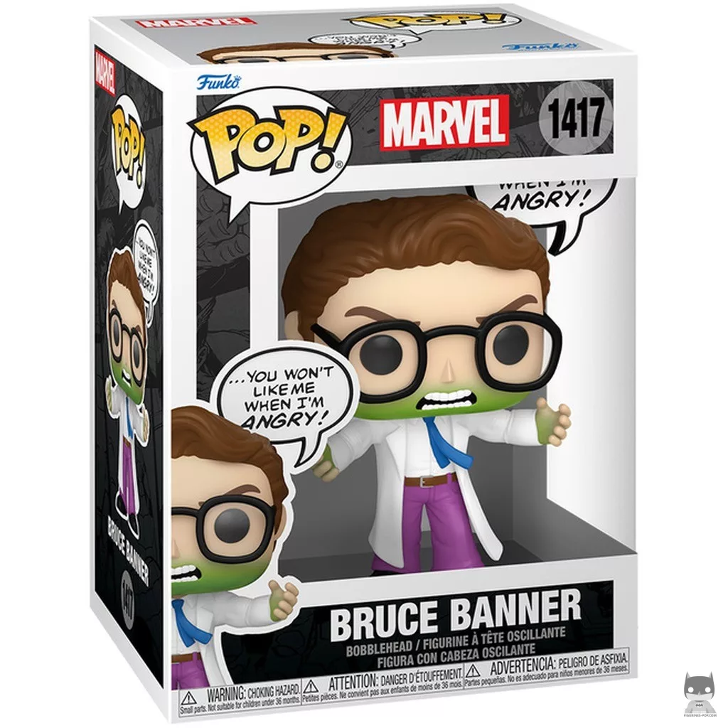 Figura Funko Pop! Bruce Banner (No me hagas enfadar) en su caja