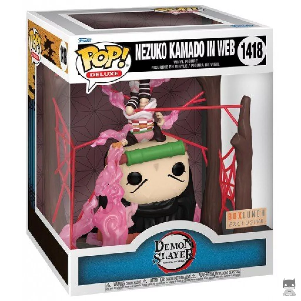 Figura Funko Pop! Nezuko en la telaraña (Brilla en la oscuridad) en su caja