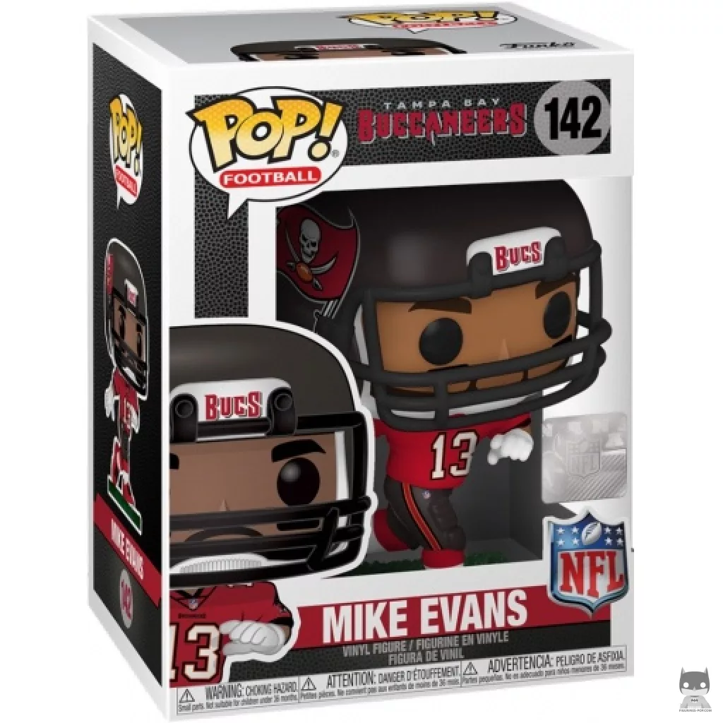 Figura Funko Pop! Mike Evans en su caja