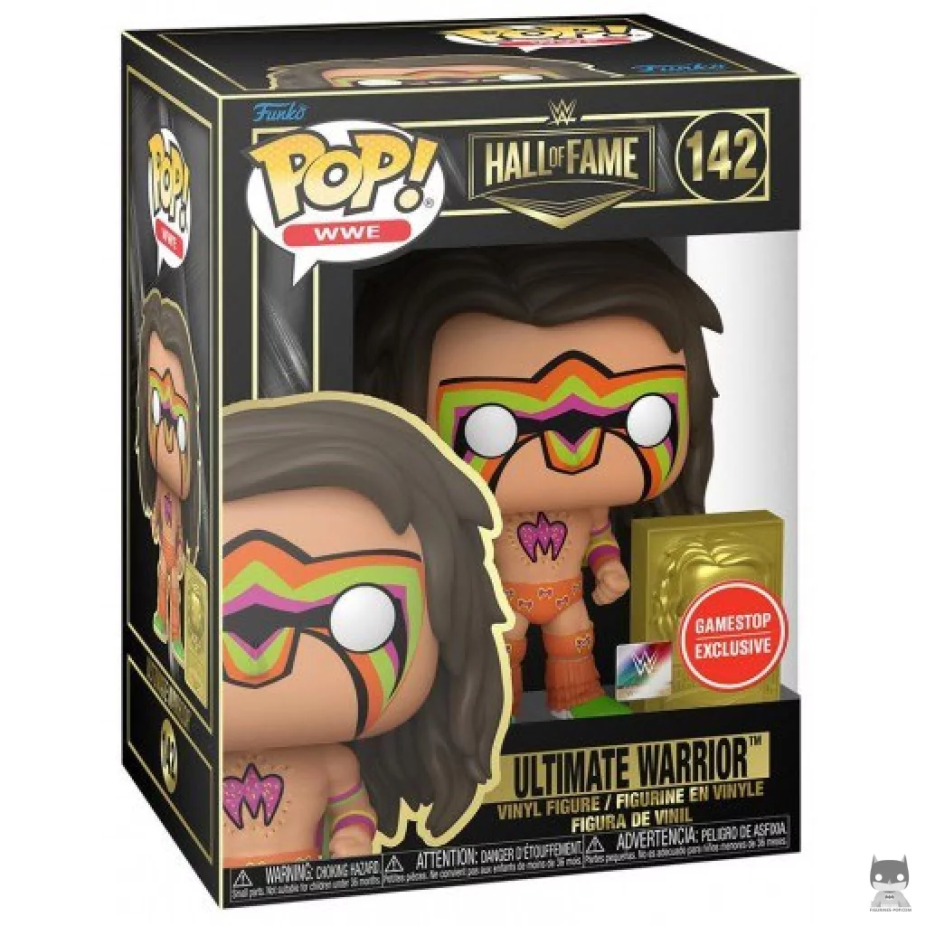 Figura Funko Pop! Hall of Fame: Ultimate Warrior en su caja