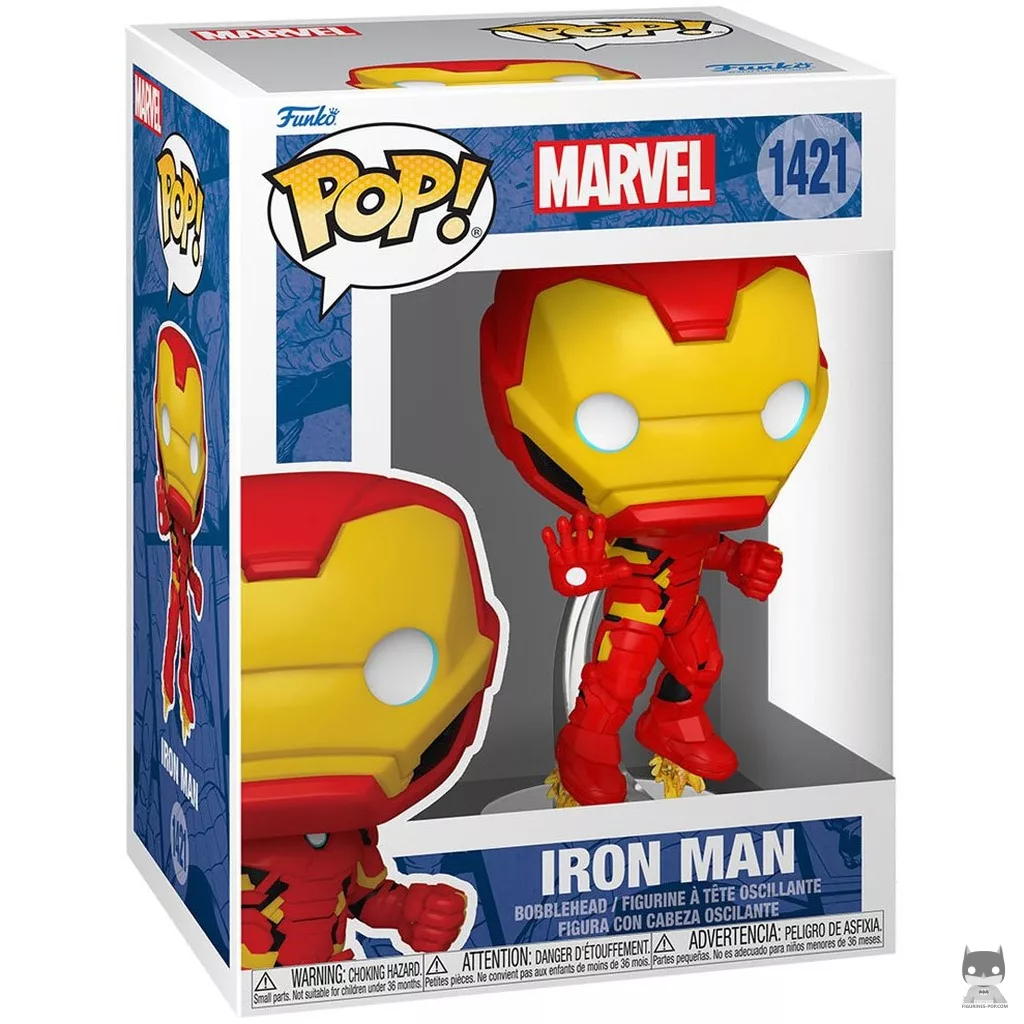 Figura Funko Pop! Iron Man (Marvel New Classics) en su caja