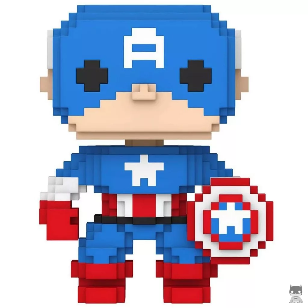Figura Funko Pop! Capitán América (8-bit) (Marvel Comics)