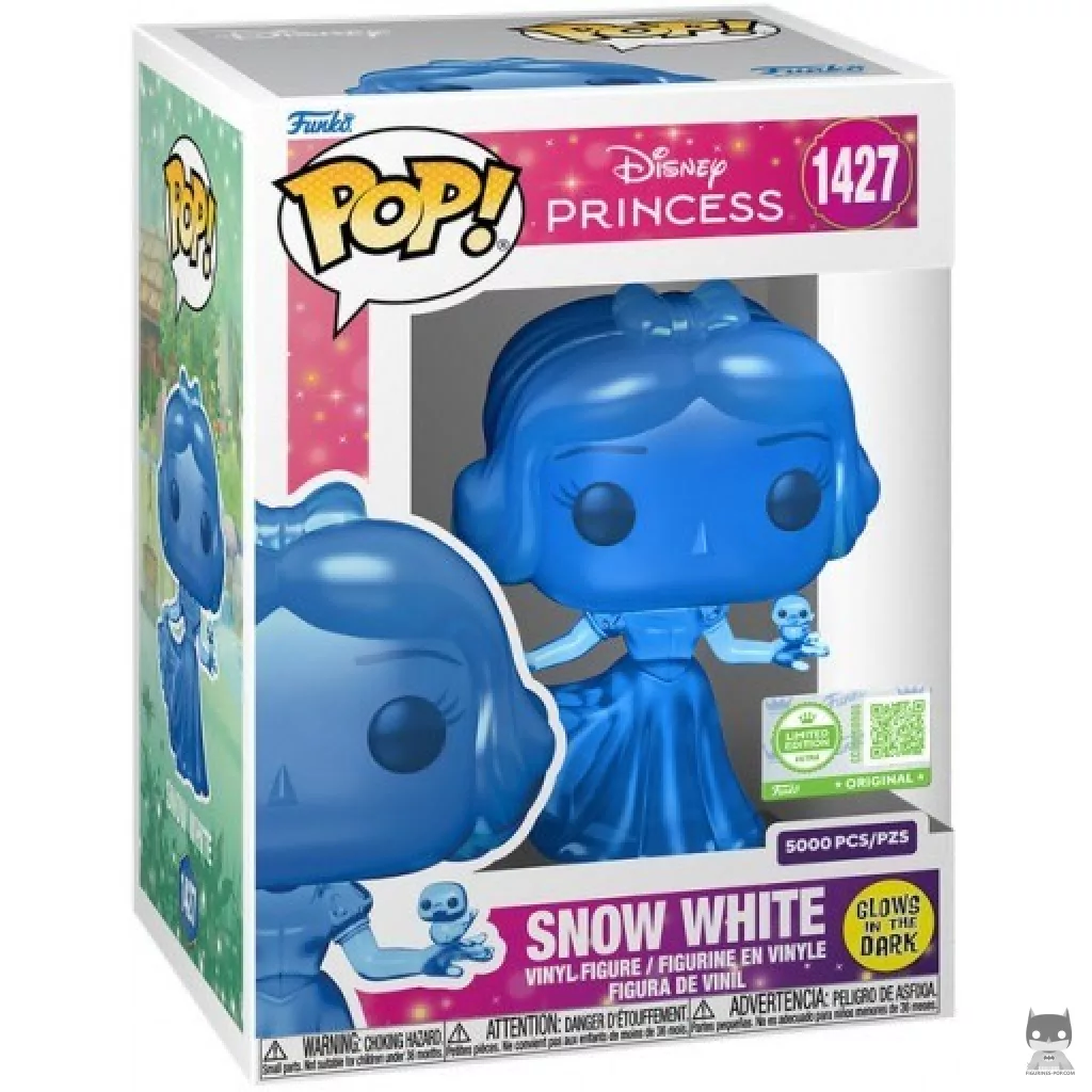 Figura Funko Pop! Blancanieves (Azul translúcido) en su caja