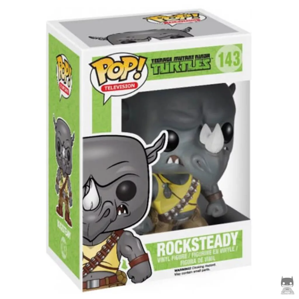 Figura Funko Pop! Rocksteady en su caja