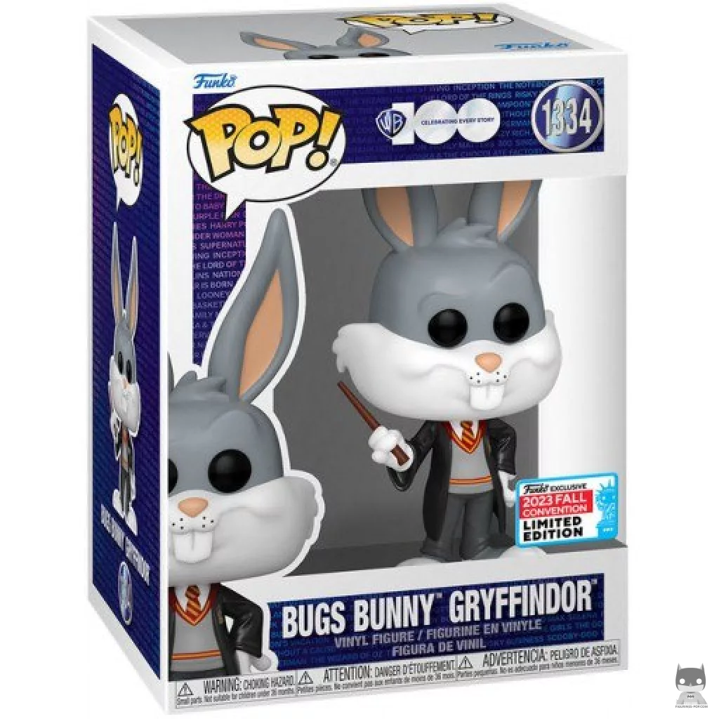 Figura Funko Pop! Bugs Bunny Gryffindor en su caja