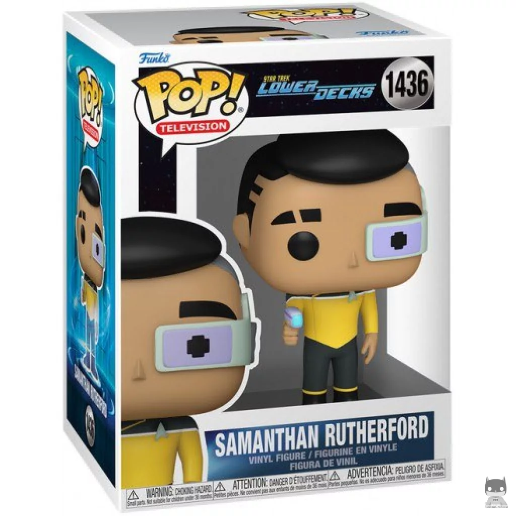 Figura Funko Pop! Samanthan Rutherford en su caja