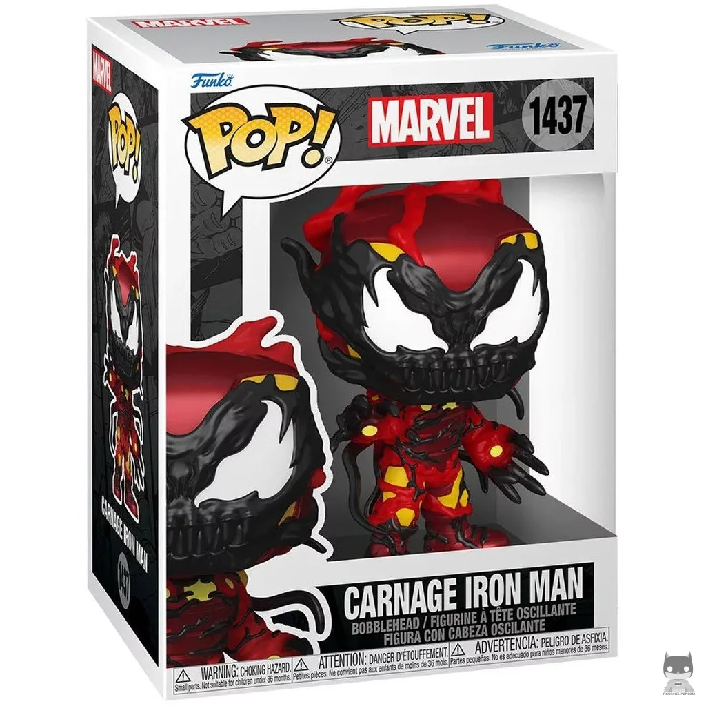 Figura Funko Pop! Iron Man Carnage en su caja