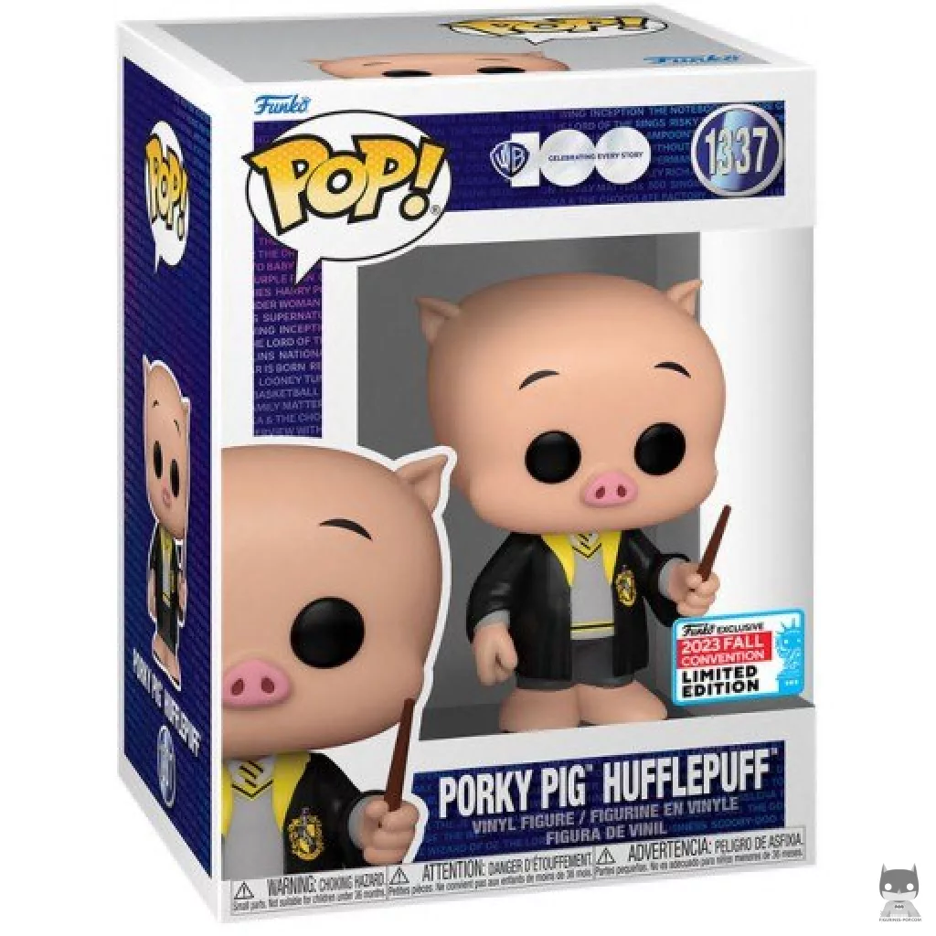 Figura Funko Pop! Porky Hufflepuff en su caja