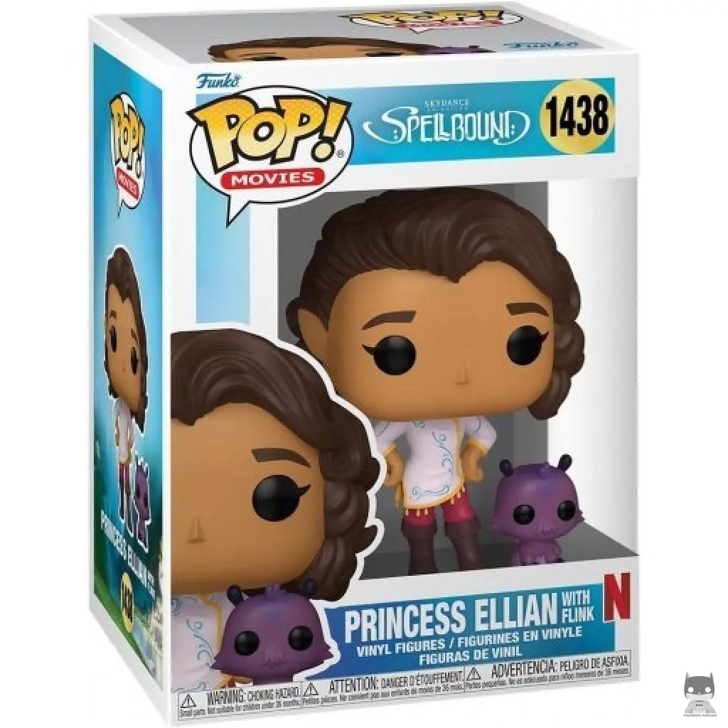 Figura Funko Pop! Princesa Ellian con Flink en su caja