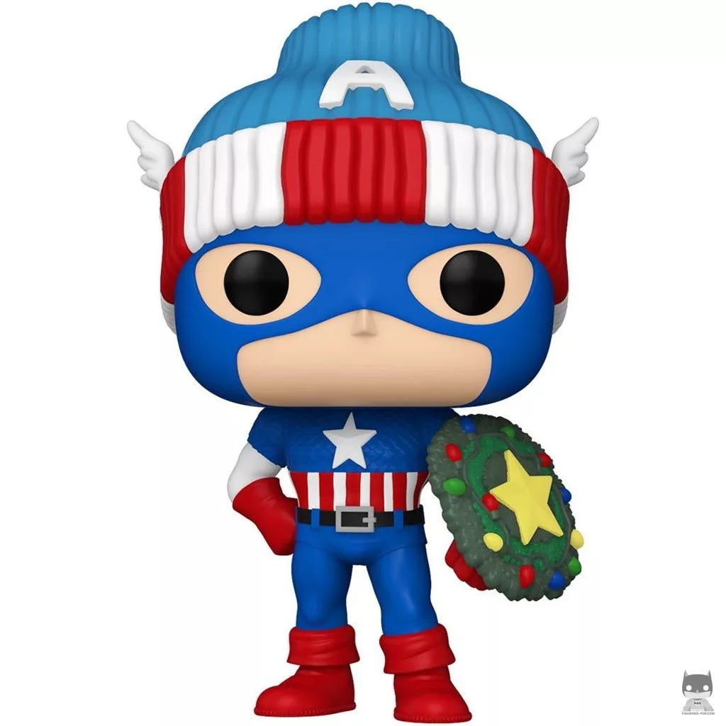 Figura Funko Pop! Capitán América (Navidad) (Marvel Comics)