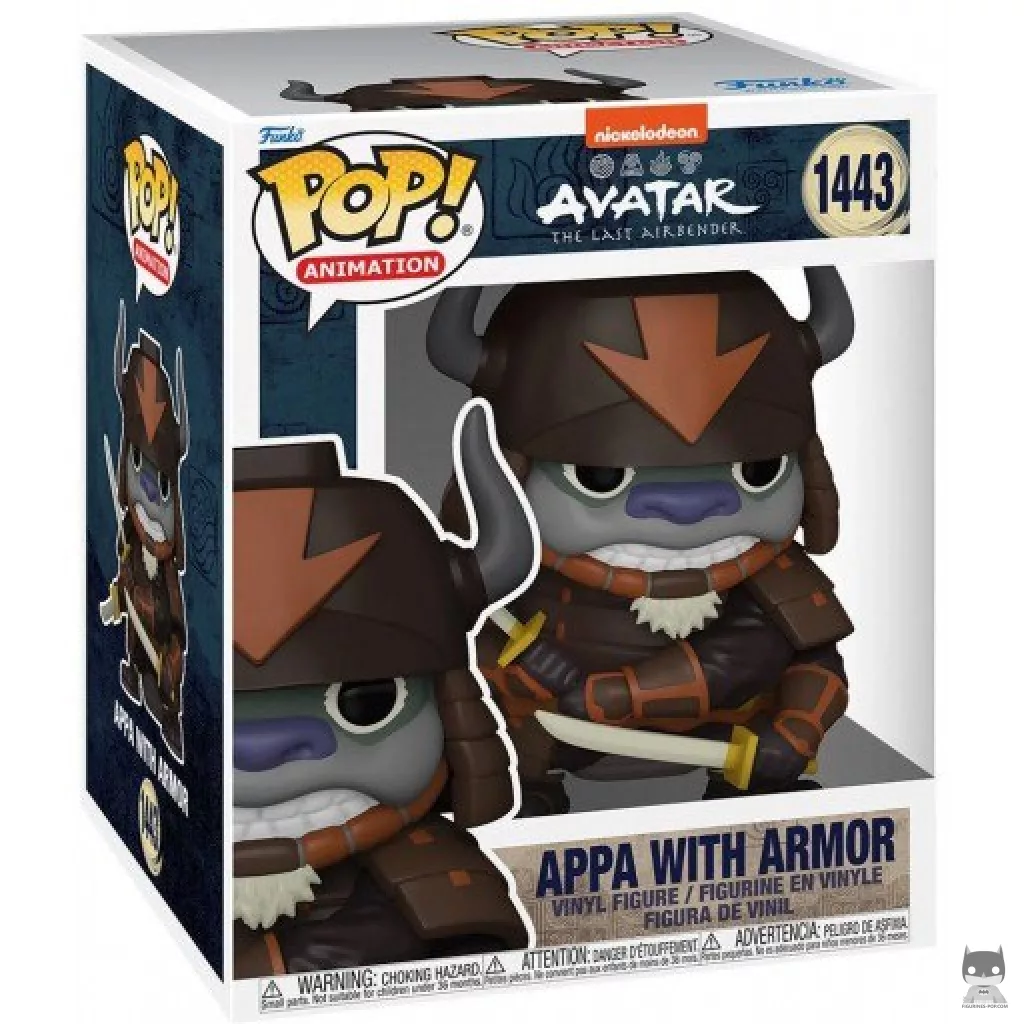 Figura Funko Pop! Appa con armadura (Supersized) en su caja