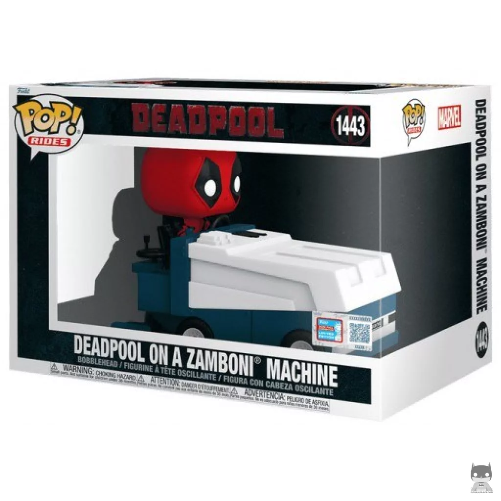 Figura Funko Pop! Deadpool en una Zamboni en su caja