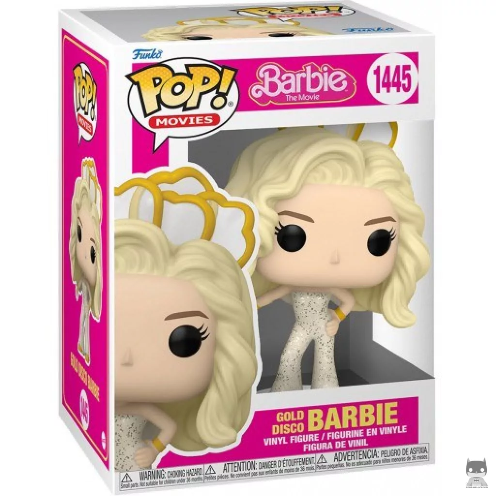 Figura Funko Pop! Barbie disco dorada en su caja