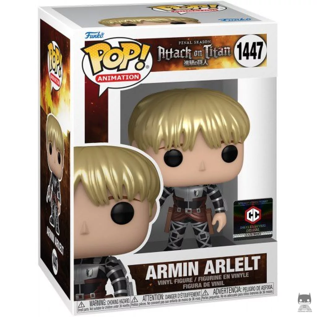 Figura Funko Pop! Armin Arlelt (Metalizado) en su caja
