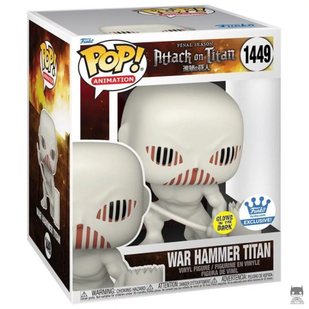 Figura Funko Pop! Titán Martillo de Guerra (Brilla en la oscuridad) en su caja