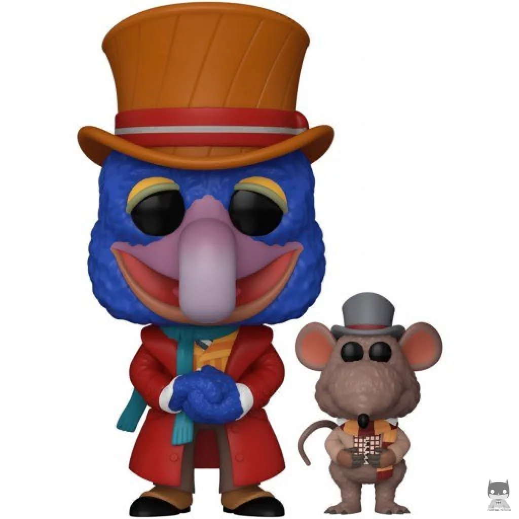 Figura Funko Pop! Charles Dickens con Rizzo (Los Teleñecos en Cuento de Navidad)