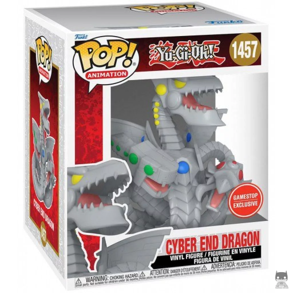 Figura Funko Pop! Dragón Cibernético Final (Supersized) en su caja