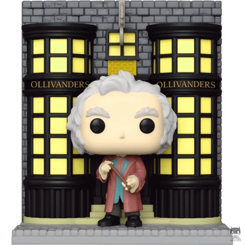 Figura Funko Pop! Garrick Ollivander con la tienda de varitas Ollivander (Callejón Diagon) (Harry Potter)