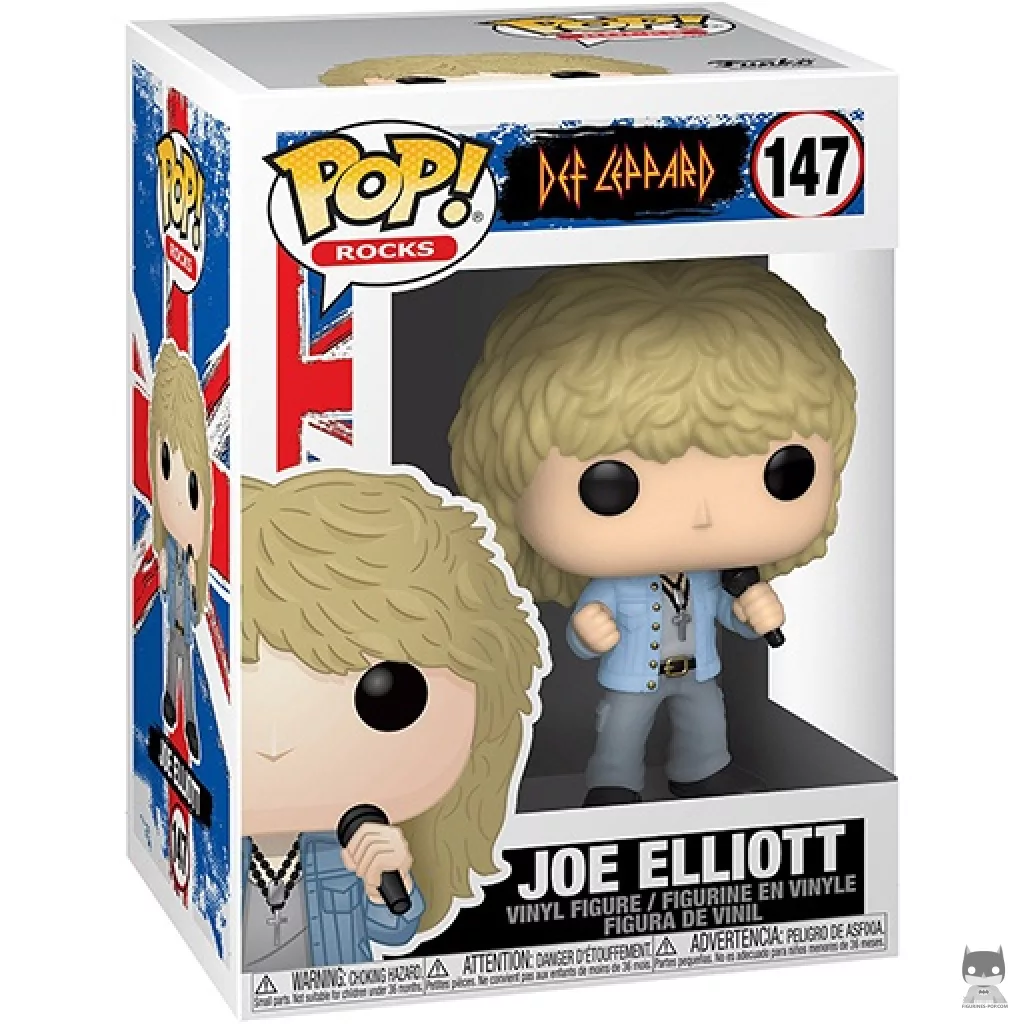 Figura Funko Pop! Joe Elliott en su caja