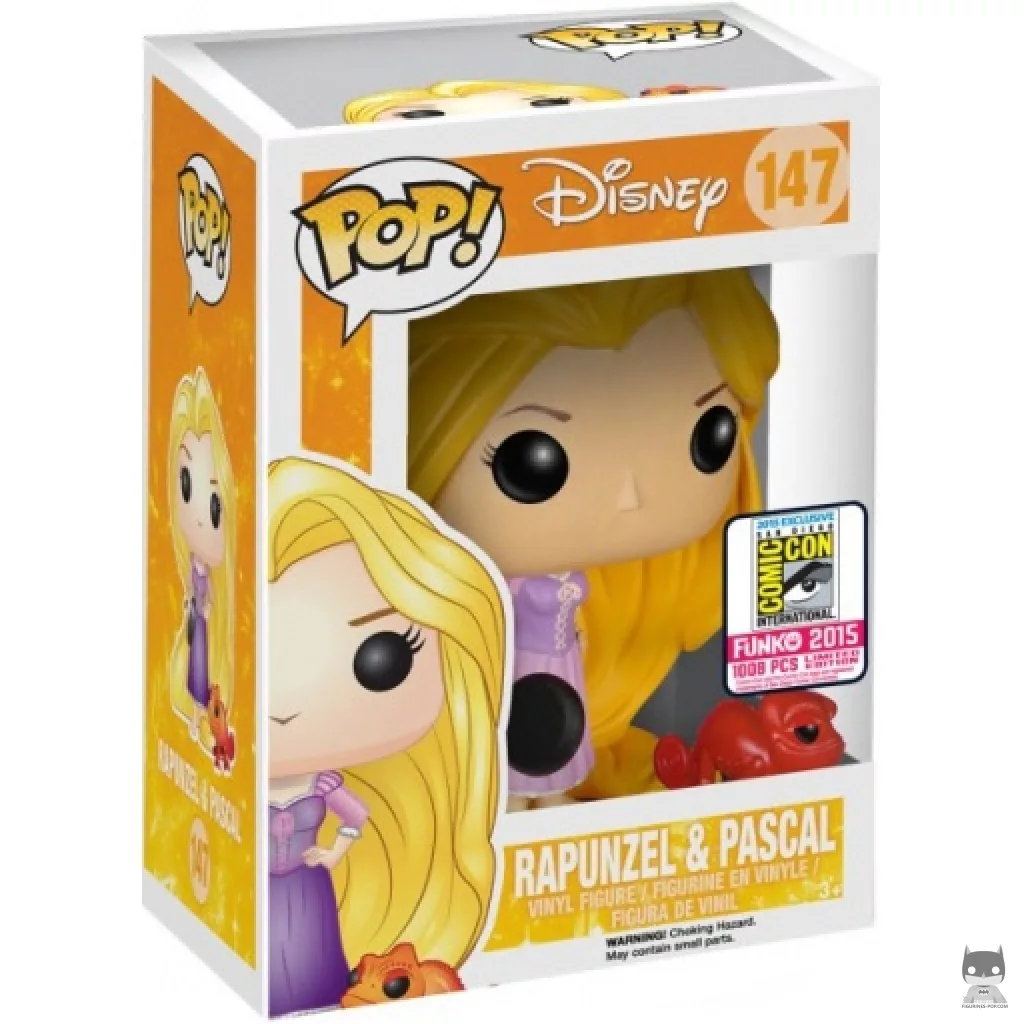 Figura Funko Pop! Rapunzel con sartén (Rojo) en su caja