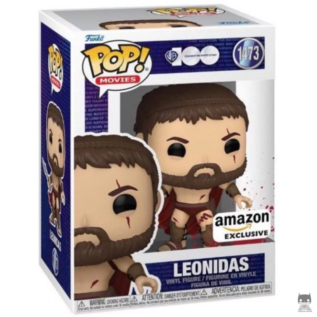 Figura Funko Pop! Leonidas (300) (Ensangrentado) en su caja