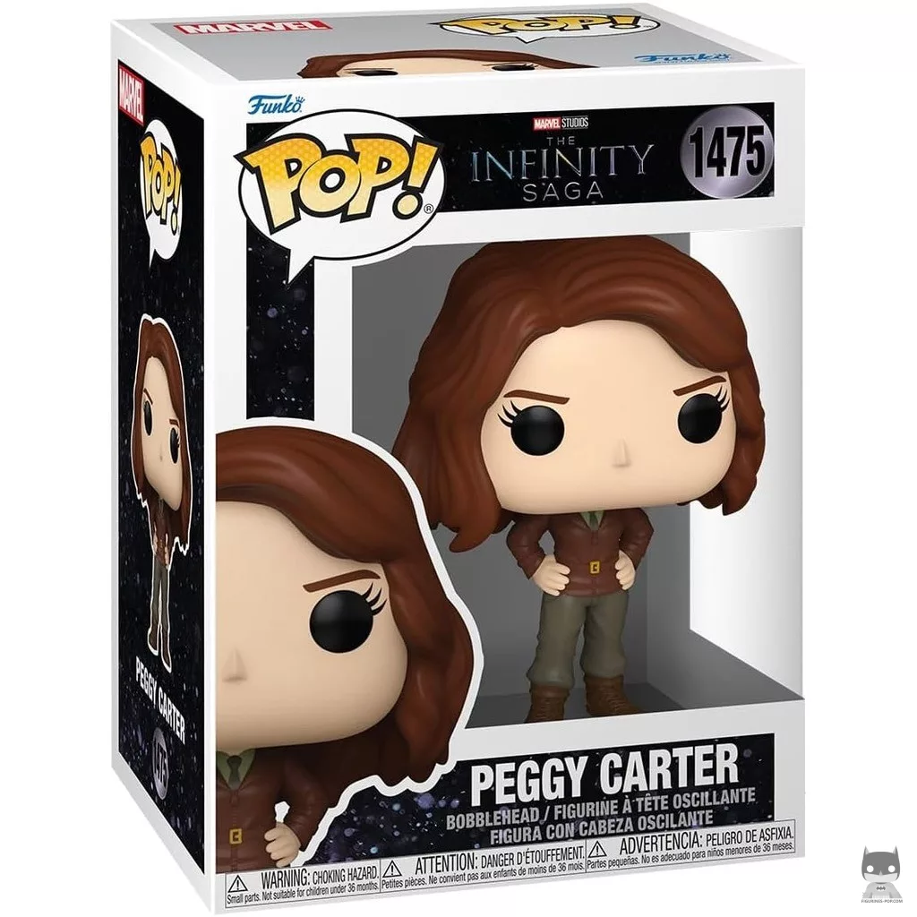 Figura Funko Pop! Peggy Carter en su caja