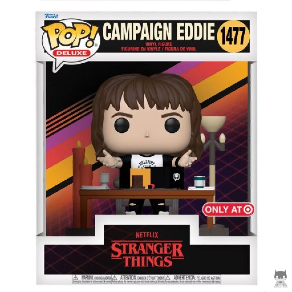 Figura Funko Pop! Eddie de campaña en su caja