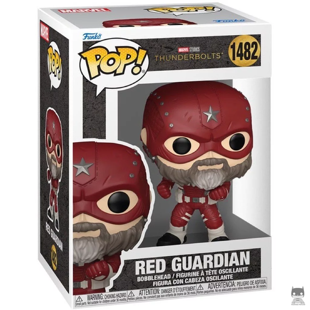 Figura Funko Pop! Guardián Rojo en su caja