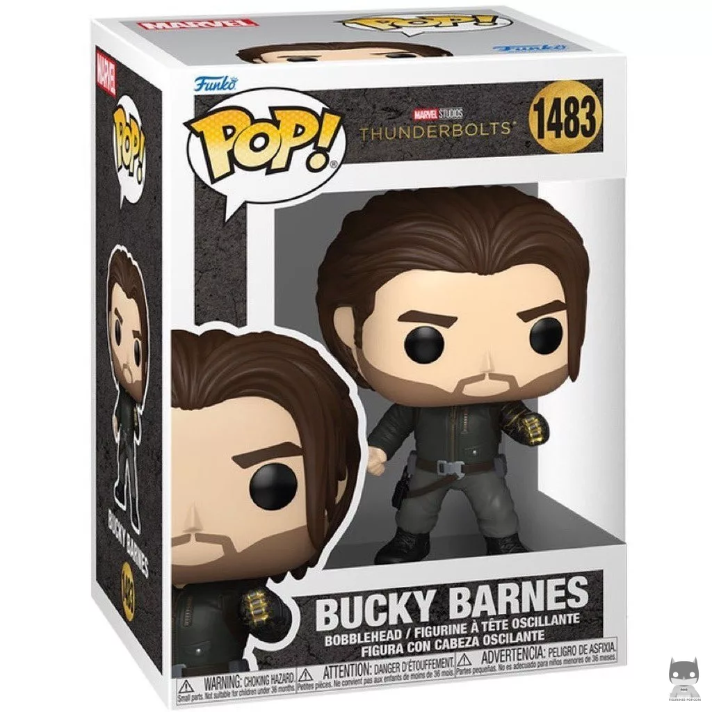 Figura Funko Pop! Bucky Barnes en su caja