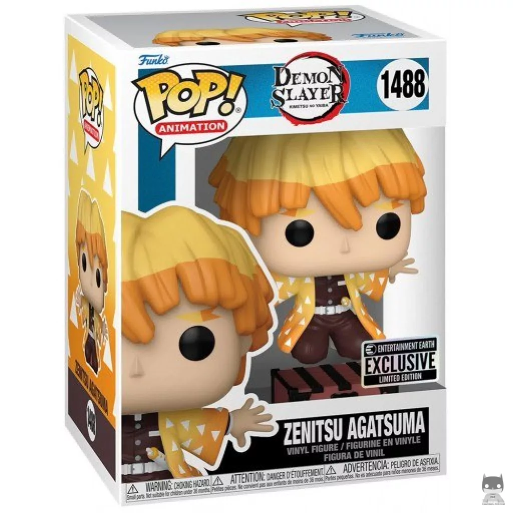 Figura Funko Pop! Zenitsu Agatsuma en su caja