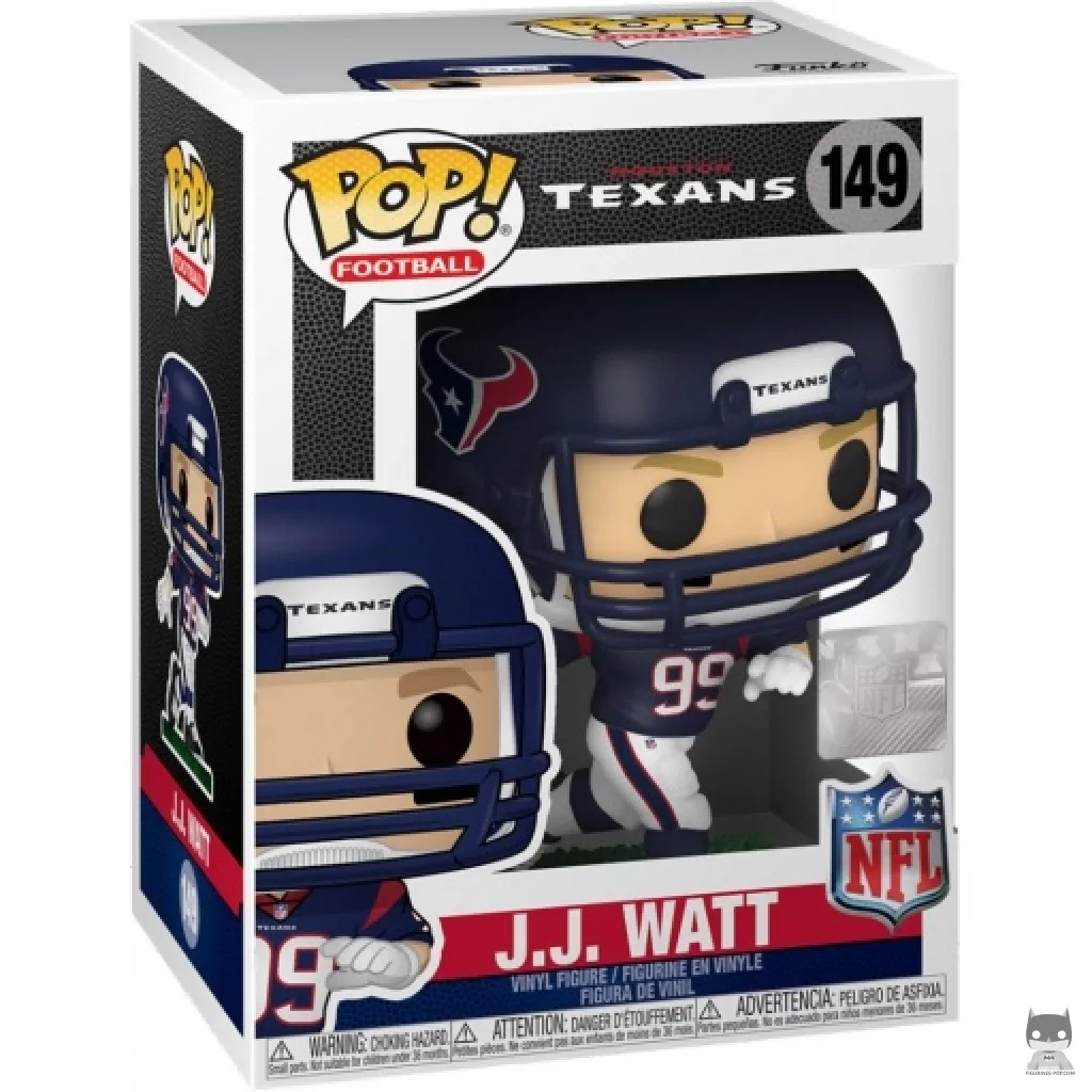 Figura Funko Pop! J.J. Watt en su caja