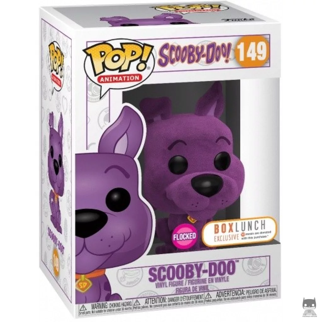 Figura Funko Pop! Scooby-Doo (Morado) en su caja