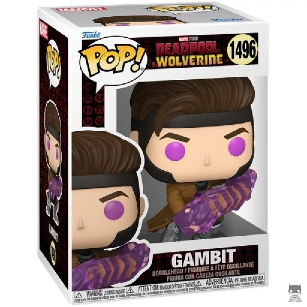 Figura Funko Pop! Gambit en su caja