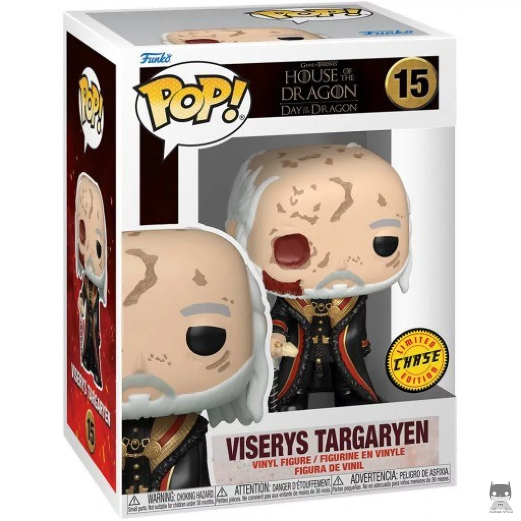 Figura Funko Pop! Viserys Targaryen (Chase) en su caja