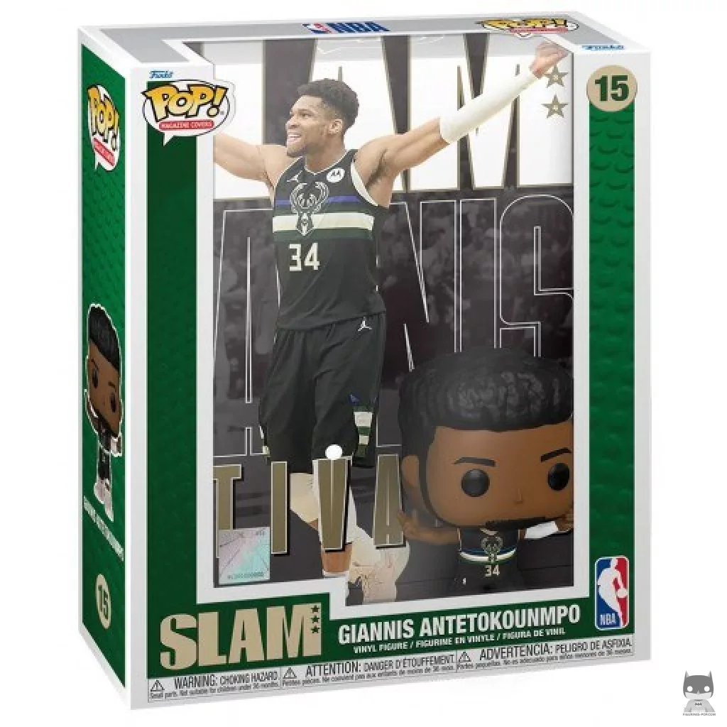 Figura Funko Pop! SLAM : Giannis Antetokounmpo en su caja