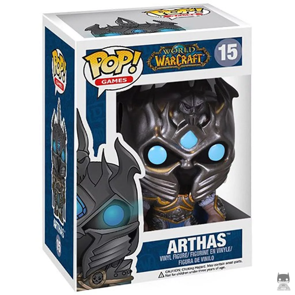 Figura Funko Pop! Arthas en su caja