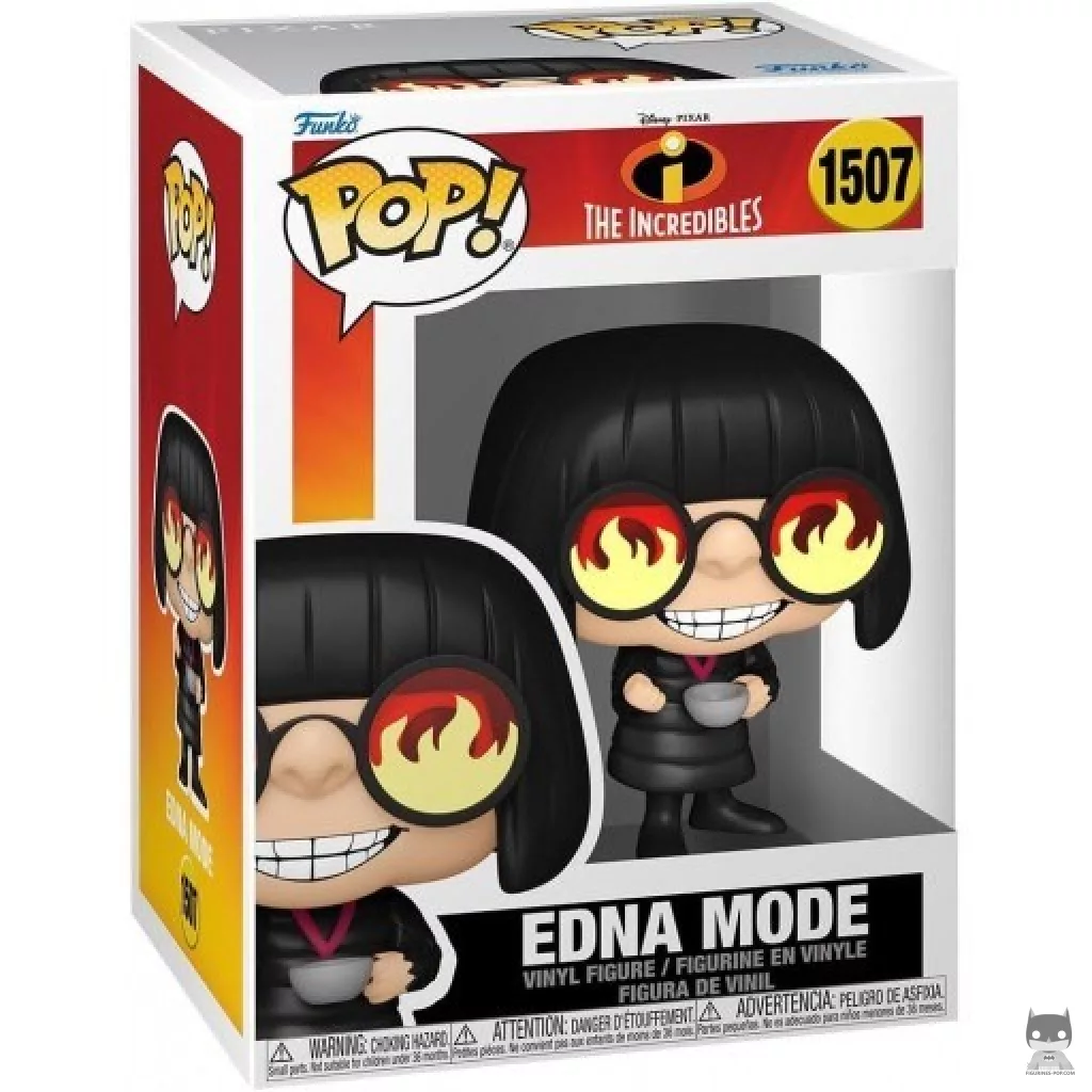 Figura Funko Pop! Edna Moda en su caja