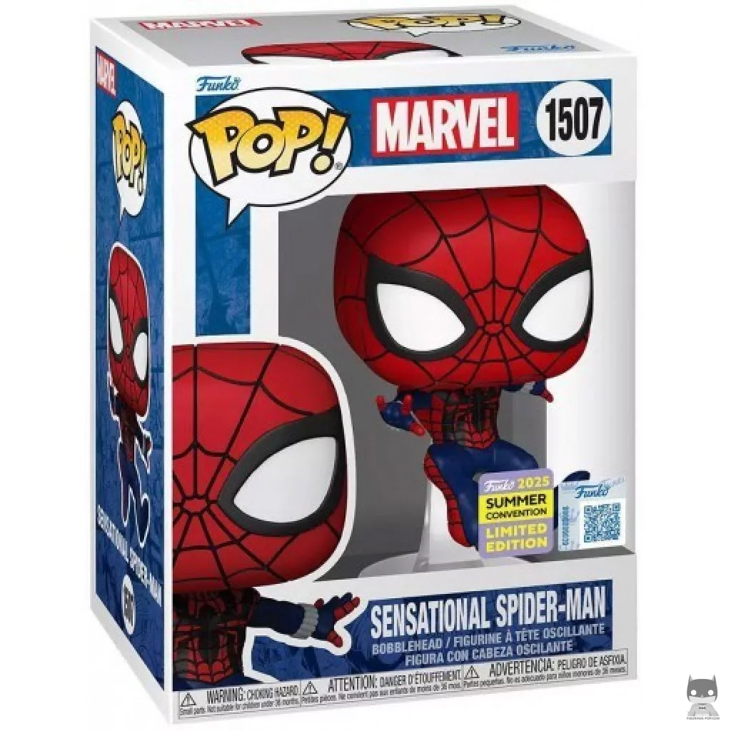Figura Funko Pop! Sensational Spider-Man en su caja