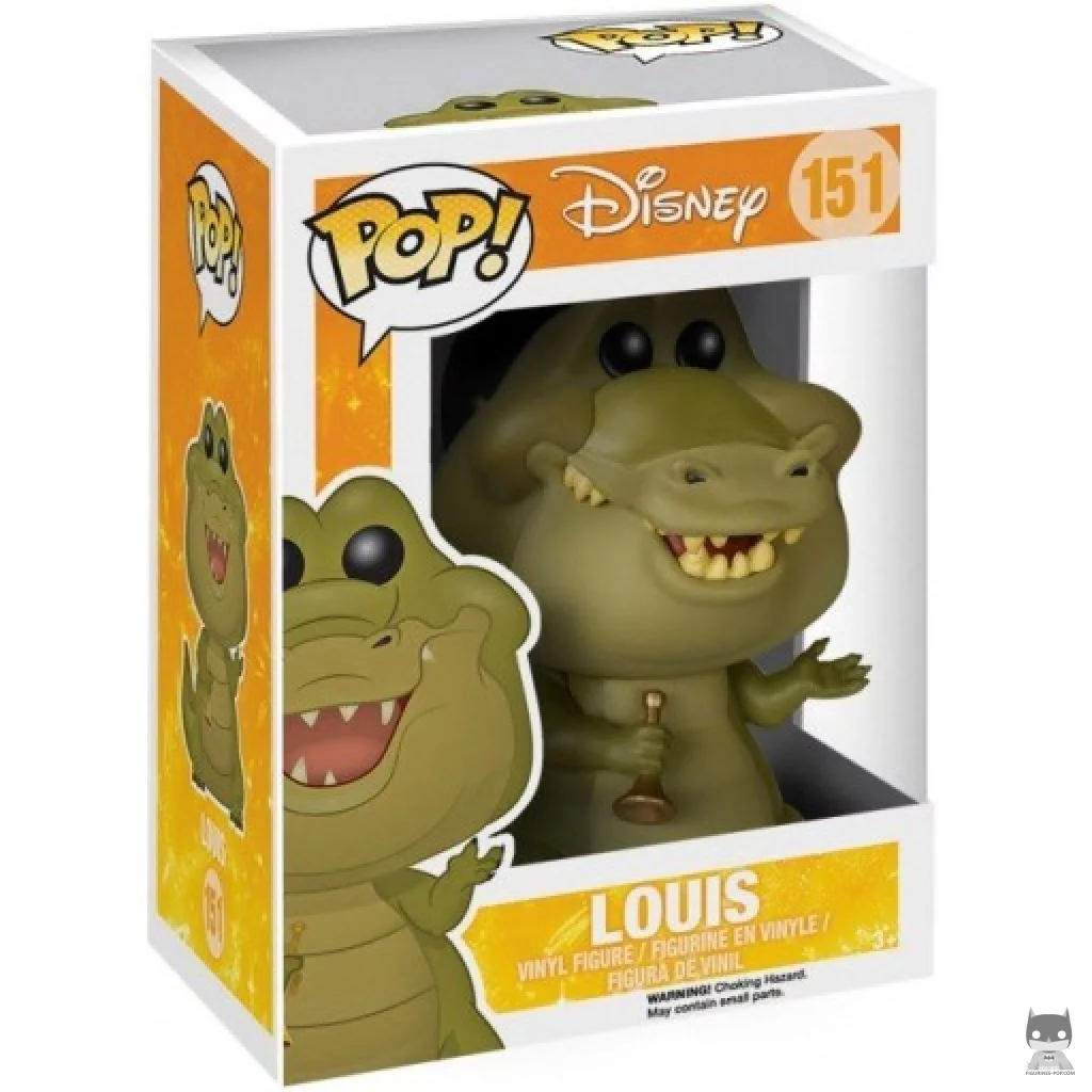 Figura Funko Pop! Louis el caimán en su caja