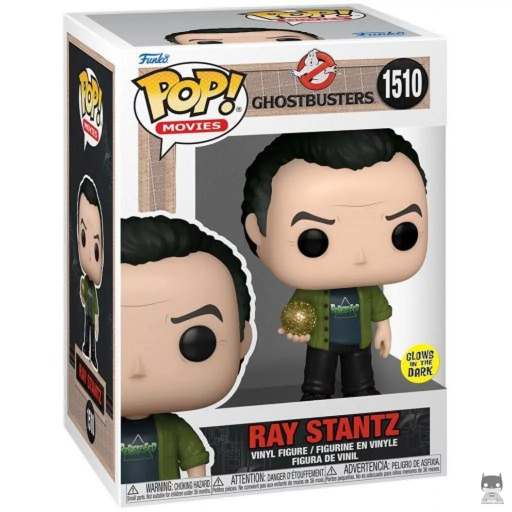 Figura Funko Pop! Ray Stantz (Brilla en la oscuridad) en su caja
