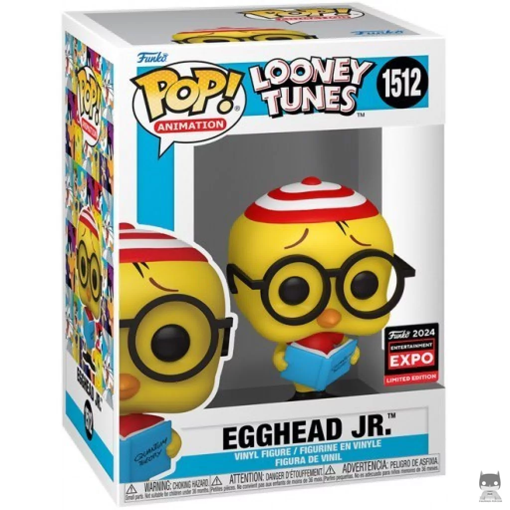 Figura Funko Pop! Egghead Jr. en su caja