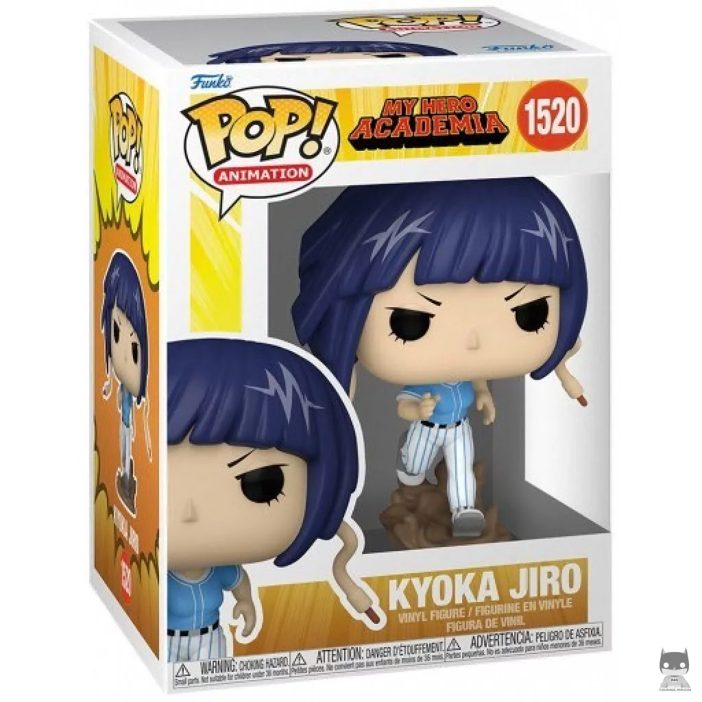 Figura Funko Pop! Kyoka Jiro (Liga de Béisbol de Héroes) en su caja