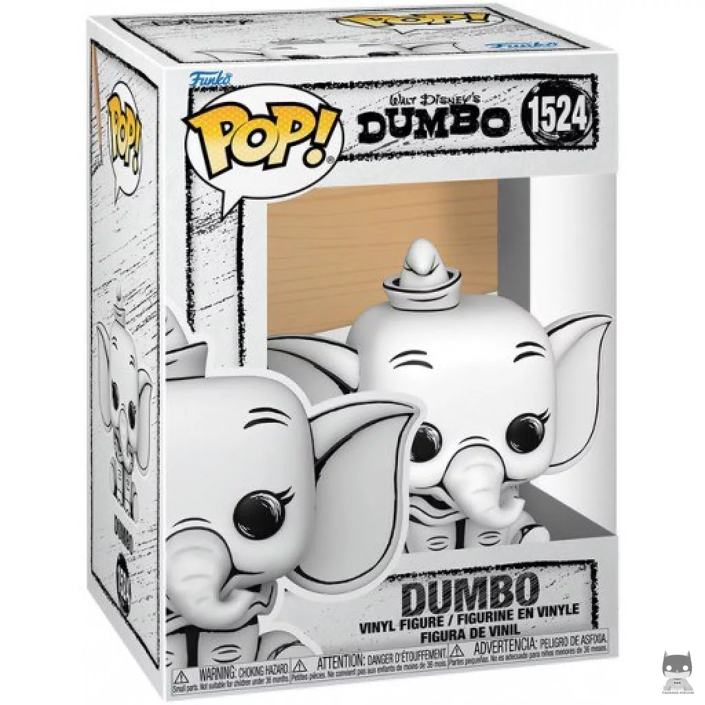 Figura Funko Pop! Dumbo (Sketched) en su caja