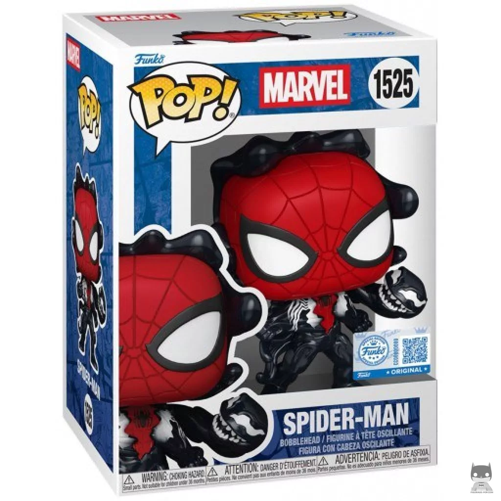 Figura Funko Pop! Spider-Man (Unión con el simbionte) en su caja